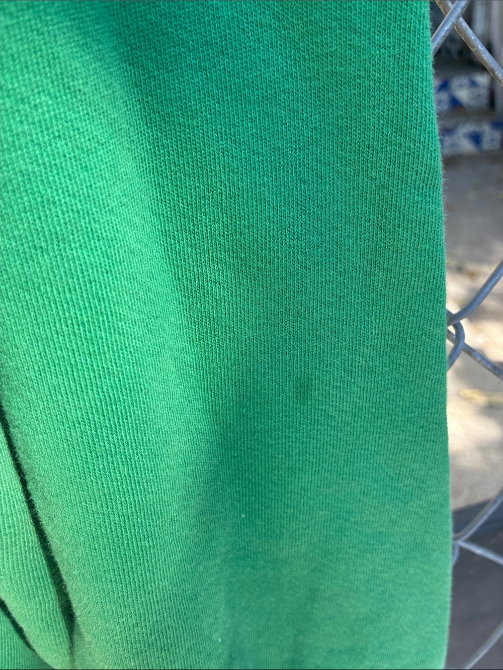 I Stole My Boyfriend’s Shirt Green Distressed Sweatshirt Smiley Face - Picture 4 of 15